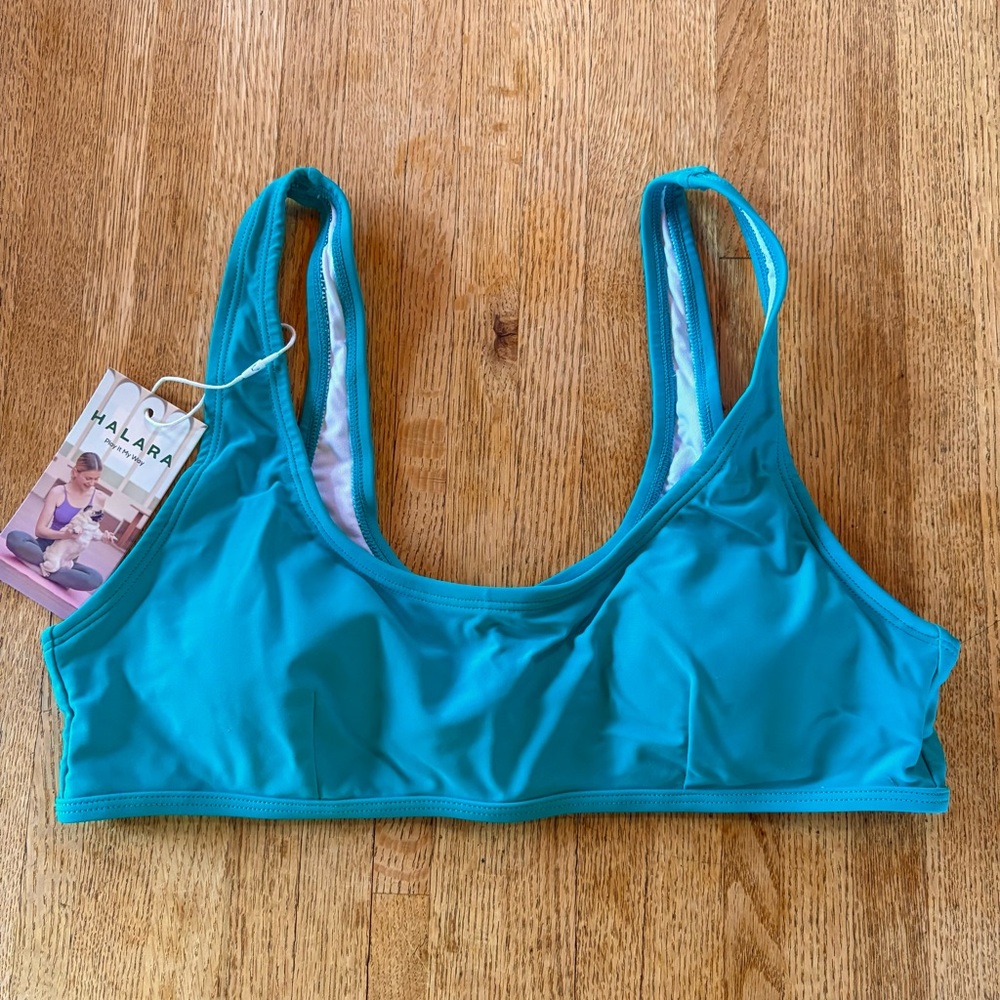 Halara Lake Blue Women's Bikini Top